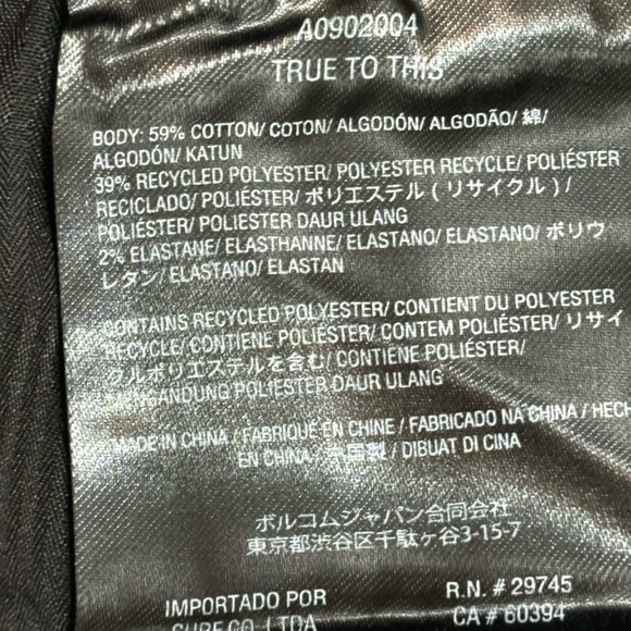 Volcom Frickin Cross Shred Static Hybrid Shorts/ Modern Fit - Charcoal Men’s 31” - Picture 7 of 9